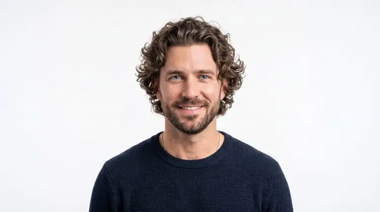 Man with permanent white background 202607211706